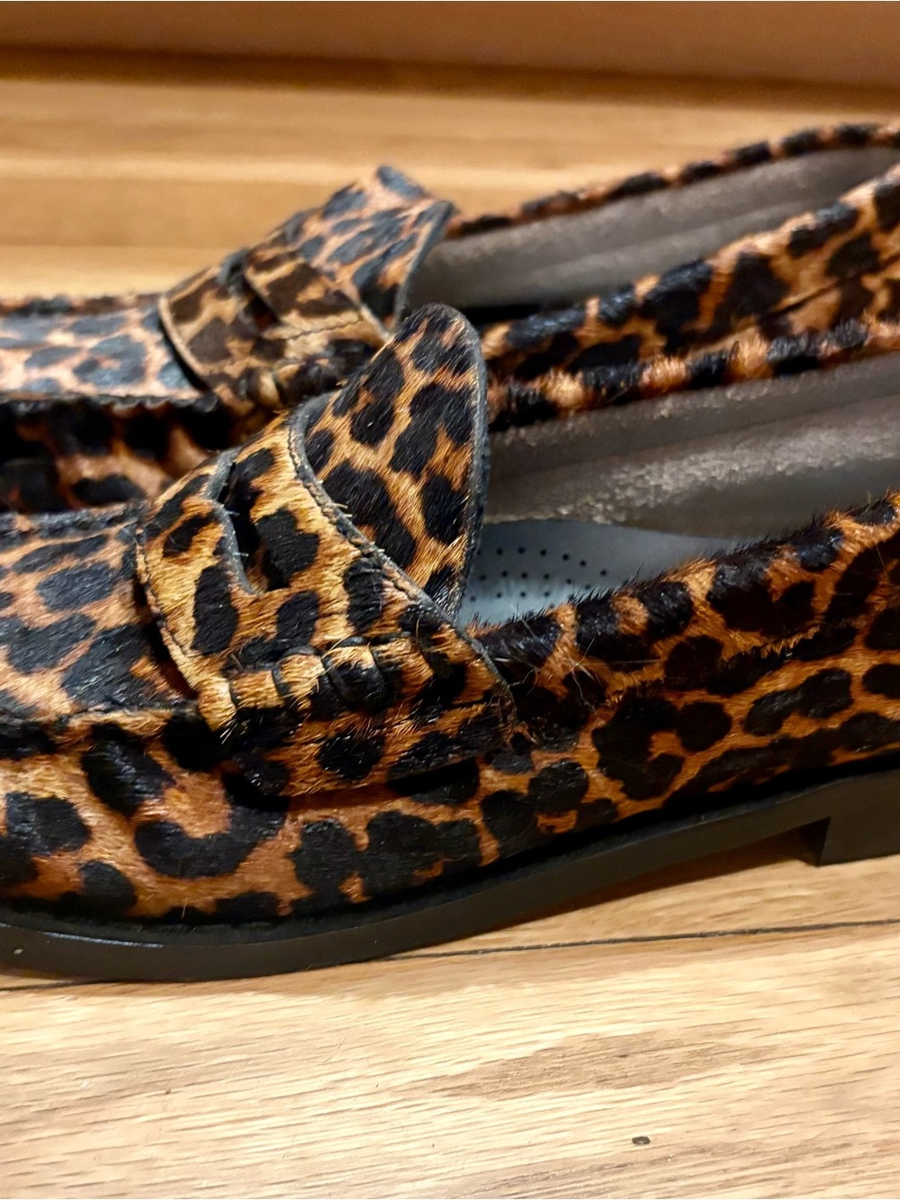 Steve Madden Leopard Print Loafers - Brown/Black